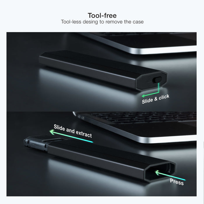 EAN 8433281011427 - TooQ Shura Caja externa para unidad de estado sólido (SSD) Negro M.2 imagen 4