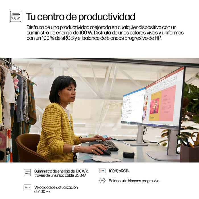 EAN 5715063749326 - HP Series 5 Pro 23.8 inch FHD USB-C Monitor - 524pu pantalla para PC 60,5 cm (23.8") 1920 x 1080 Pixeles  imagen 7