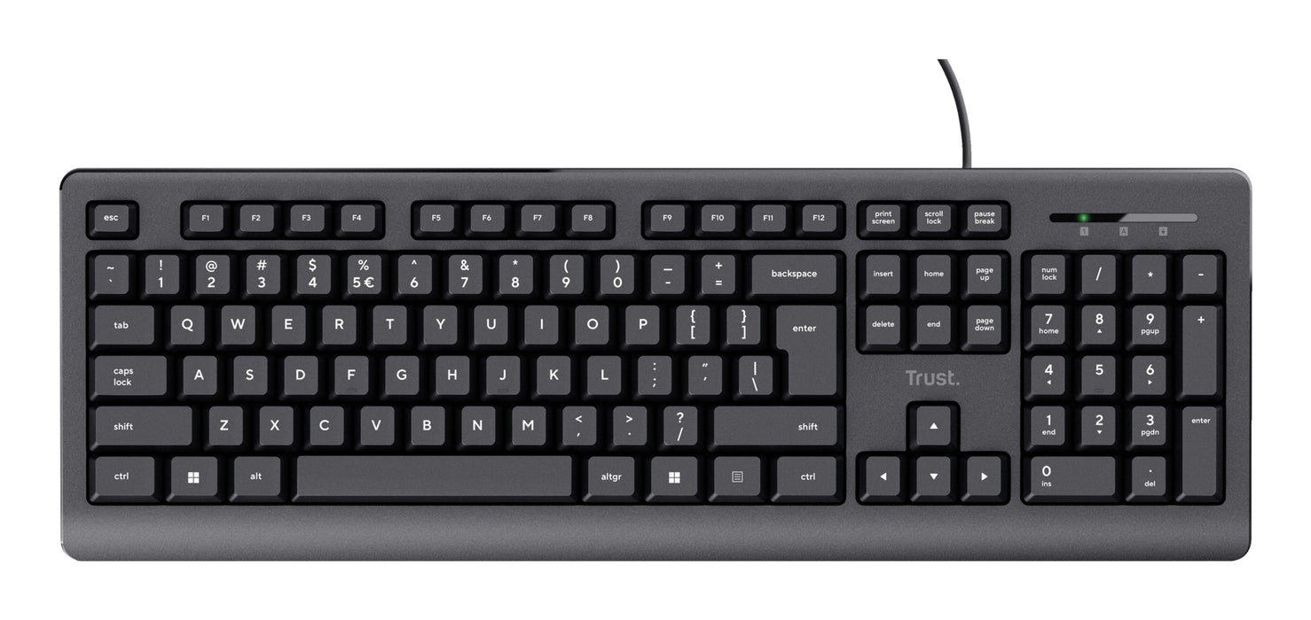 EAN 8713439246391 - Trust 24639 teclado Oficina USB No Inglés de EE. UU. Negro imagen 2