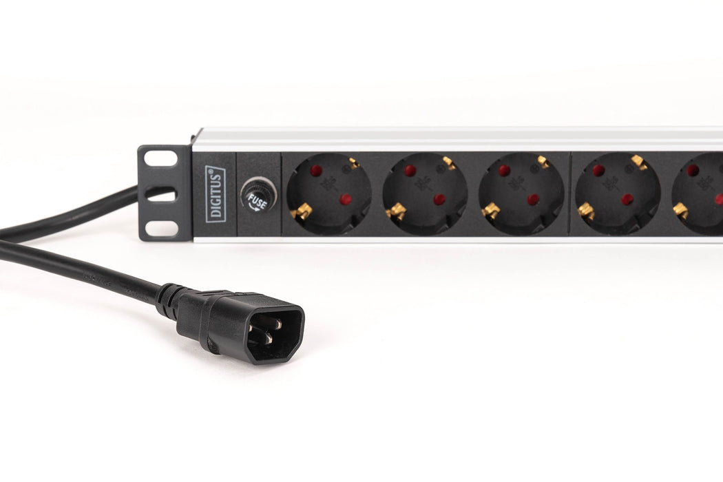 EAN 4016032501640 - Digitus DN-95437 unidad de distribución de energía (PDU) 9 salidas AC 1U Negro, Plata imagen 4