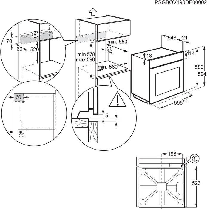 EAN 7333394056043 - AEG Series 5000 OU5AB20SM 72 L 2790 W Acero inoxidable imagen 9