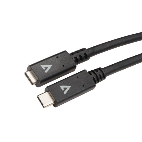 Usb-C Extension Cable 2m Black Cable Black Usb-C Extension Cable