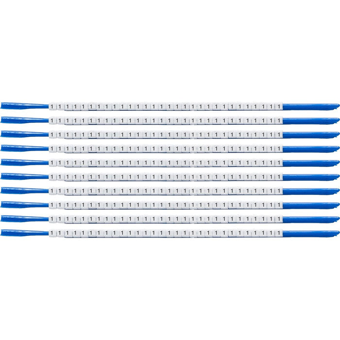 Clip Sleeve Wire Markers Scn-07-1, Black, White,