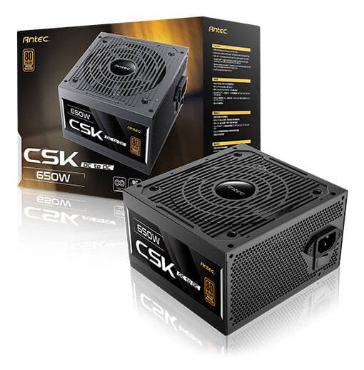 EAN 761345201070 - Antec CSK650DC EC unidad de fuente de alimentación 650 W 20+4 pin ATX ATX Negro imagen 8