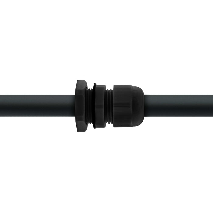 Prensaestopas Inline Nylon Ip68 3,5 - 6mm Negro 10 Uds.