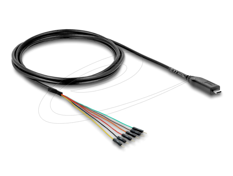 Konverter Usb 2.0 Type-C Zu Uart Ttl (3,3 V) Schnittstelle Mit 6 X Pfostenstecker Tx Rx Cts Rts Und 5 V Ausgangsspannung 1,8 M