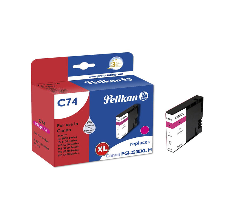 EAN 4018474708007 - Pelikan C74 Magenta cartucho de tinta 1 pieza(s) Compatible Alto rendimiento (XL) imagen 1