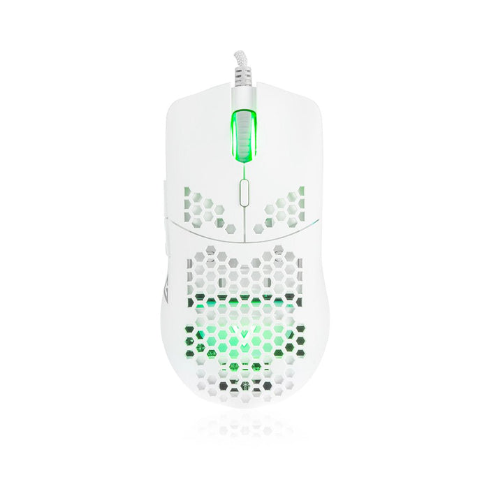 Raton Gaming Modecom Volcano Shinobi 3327 Con Cable Blanco - M-Mc-Shinobi-3327-200