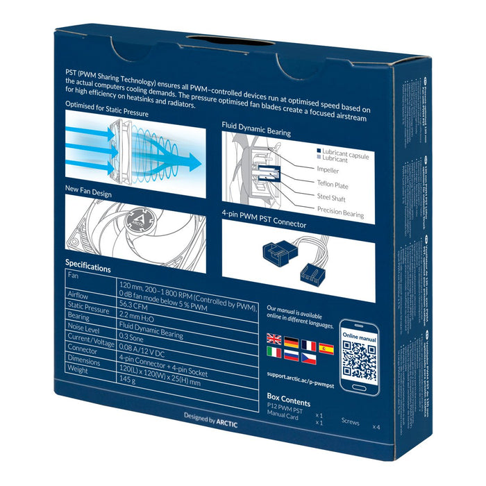 EAN 0872767009271 - ARCTIC P12 PWM PST Carcasa del ordenador Ventilador 12 cm Negro imagen 6