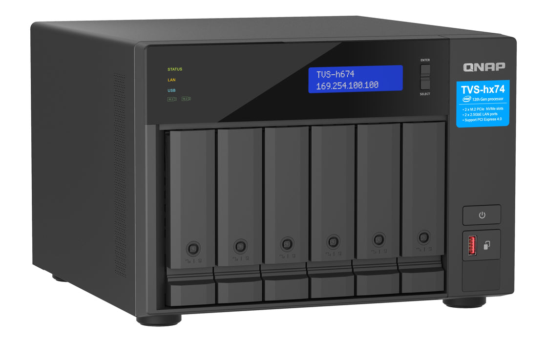 EAN 4711103082386 - QNAP TVS-H674 NAS Torre Intel® Core™ i5 i5-12400 32 GB DDR4 0 TB QuTS hero Negro imagen 3