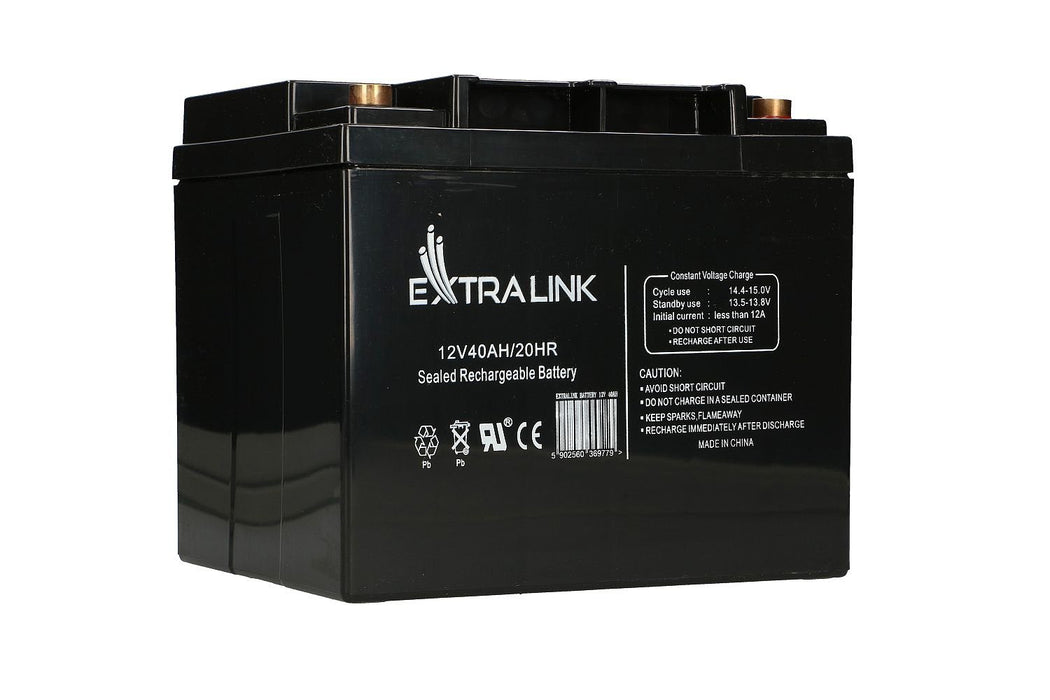 Extralink Akumulator Battery Accumulator 12v 40ah - Batterie - 40.000 Mah Sealed Lead Acid (Vrla) 13.5 V 12 Ah