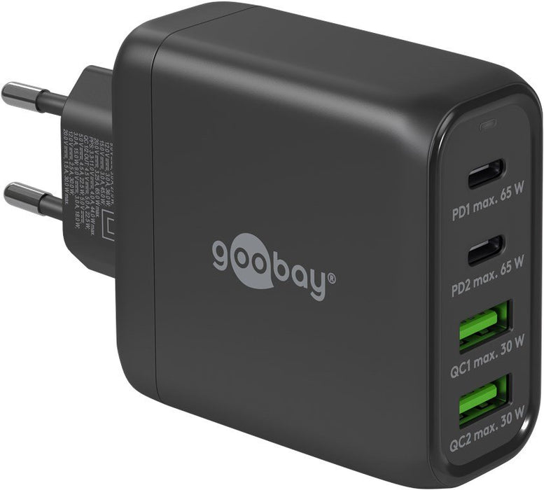 EAN 4040849648175 - Goobay 64817 cargador de dispositivo móvil Auriculares, Smartphone, Tableta Negro Corriente alterna Carga imagen 1