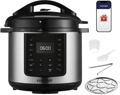 EAN 8595631036921 - Concept CK8001 olla multi-cocción 5,6 L 1000 W Negro, Acero inoxidable imagen 1