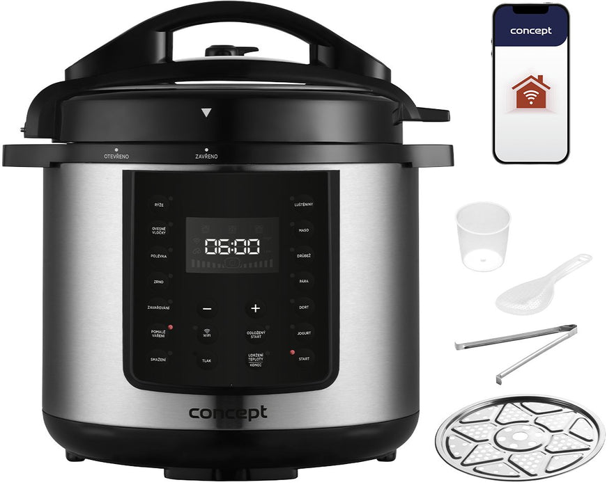 EAN 8595631036921 - Concept CK8001 olla multi-cocción 5,6 L 1000 W Negro, Acero inoxidable imagen 1