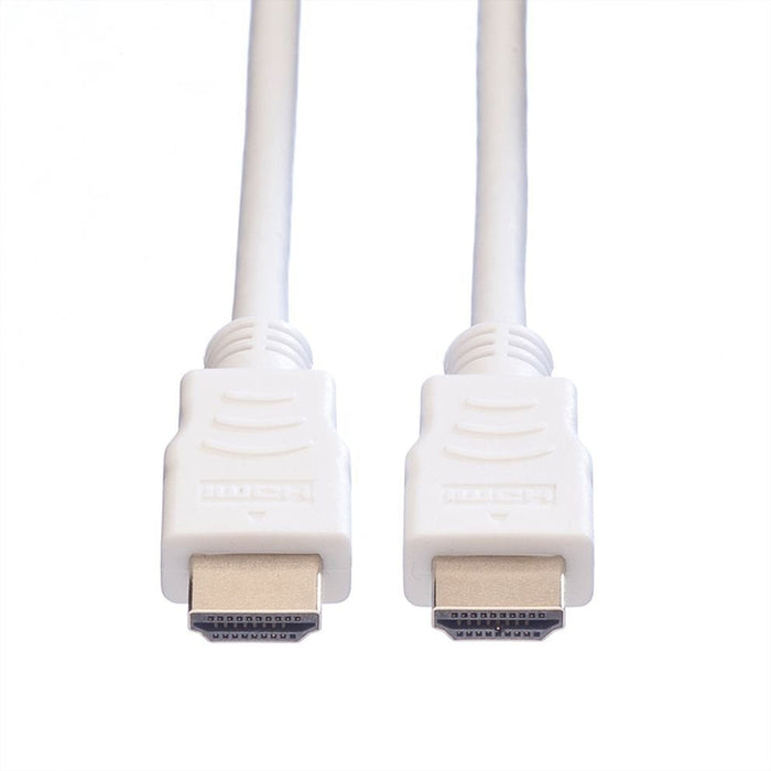 Value Hdmi High Speed Cable Mit Ethernet, Wei, 5 M