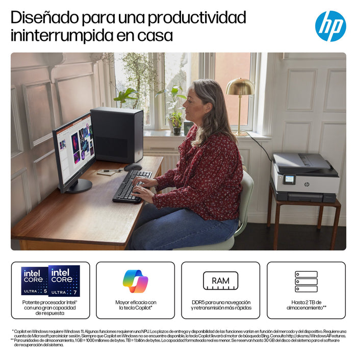 EAN 0199642962361 - HP OmniDesk M02-0021ns Intel® Core™ i5 i5-14400 16 GB DDR5-SDRAM 1 TB SSD FreeDOS Torre PC Plata imagen 8