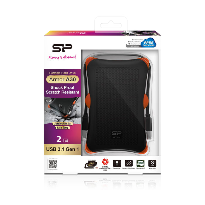 Disco Externo Hdd Silicon Power A30 2tb 2.5" Usb 3.1 Antigolpes