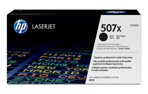 EAN 0884962554562 - HP 507X High Yield Black Original LaserJet Toner Cartridge cartucho de tóner 1 pieza(s) imagen 1