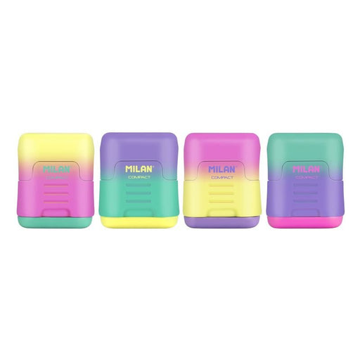 EAN 8411574084235 - Milan 20166224SN sacapuntas Sacapuntas manual Verde, Rosa, Violeta, Amarillo imagen 2