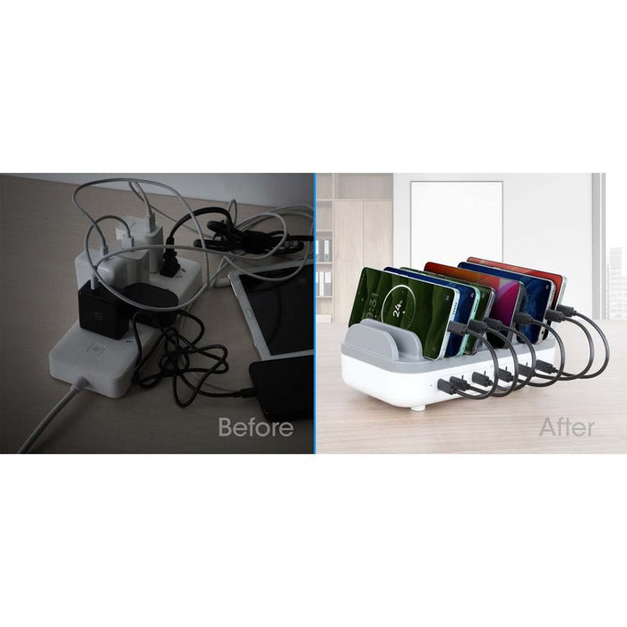 EAN 766623102766 - Manhattan 102766 cargador de dispositivo móvil Teléfono móvil, Smartphone, Tableta Blanco, Gris Corriente  imagen 9