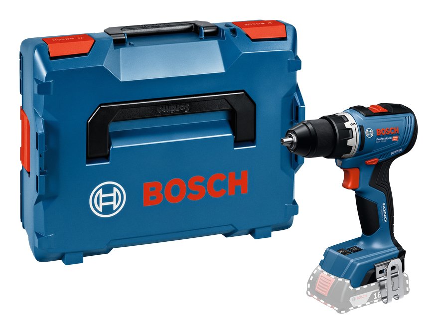 Bosch Professional Taladro Atornillador A Batería Gsr 18v-65 Professional Solo, 18 Voltios Azul, Sin Batería Ni Cargador, En L-Boxx 06019n3201