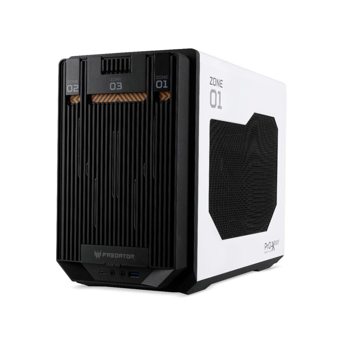 EAN 4711474035134 - Acer DC.Z3XEE.001 carcasa de ordenador Escritorio Negro, Blanco imagen 3