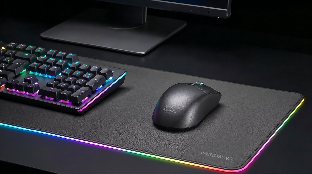 Raton Optico Wireless Mmwelite Negro Mars Gaming