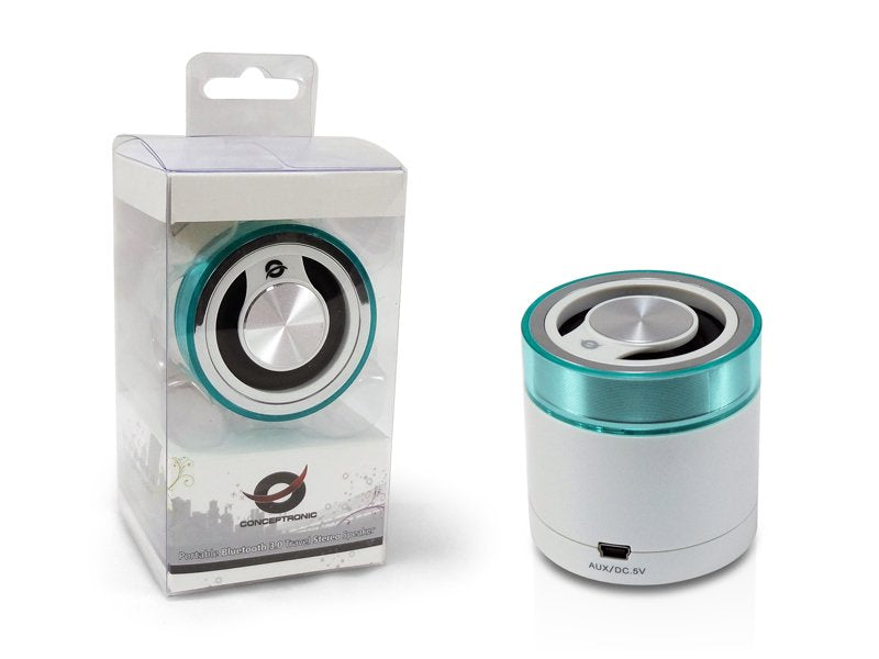 Conceptronic Altavoz Bluetooth  3.0 Travel Stereo Blanco