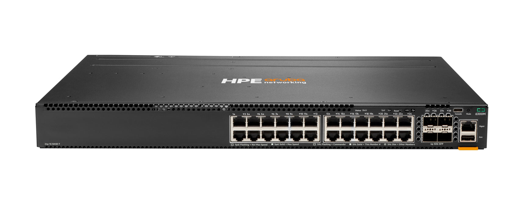 EAN 0190017339504 - HPE Aruba Networking CX 6300M 24-port 1GbE and 4-port SFP56 Switch imagen 1