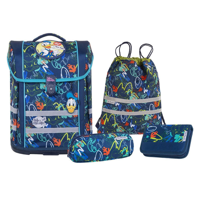 Mcneill Juego De Mochila Escolar Perfecto 5tlg. Donald Duck