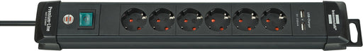 EAN 4007123662975 - Brennenstuhl 1951160601 base múltiple 3 m 6 salidas AC Interior Negro imagen 1