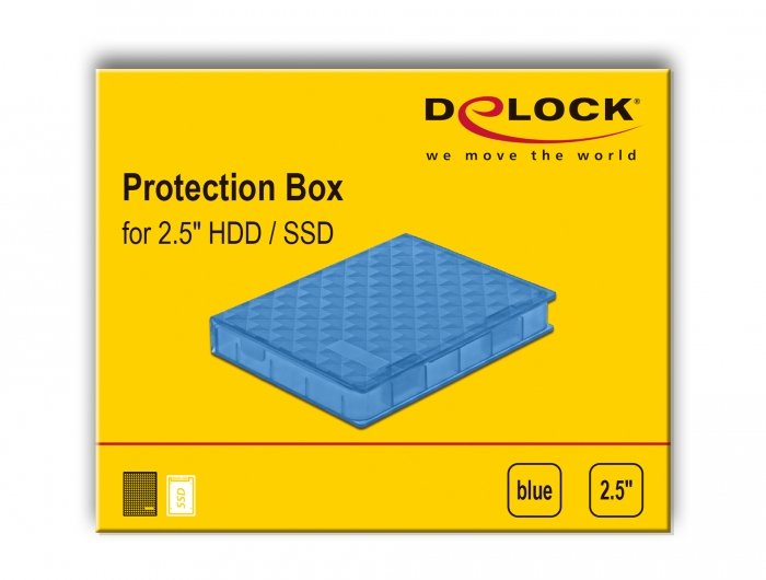 Schutzbox Für 2.5? Hdd   Ssd Blau