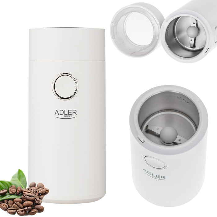 EAN 5903887800457 - Adler AD 4446WS molinillo de café 150 W Blanco imagen 10