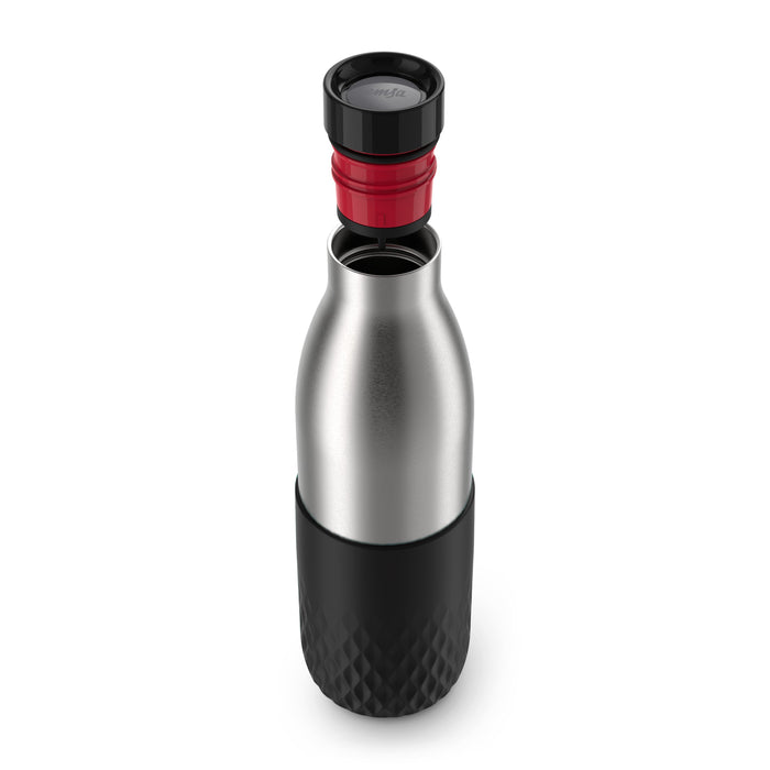 EAN 4009049537405 - EMSA Bludrop Sleeve N3111100 bidón de agua Uso diario 700 ml Acero inoxidable Negro, Acero inoxidable imagen 5