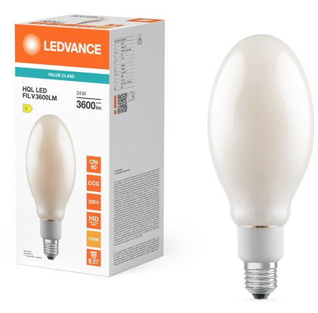 EAN 4099854071812 - Osram HQL LED FILAMENT VALUE lámpara LED Blanco cálido 2700 K 24 W E27 D imagen 5