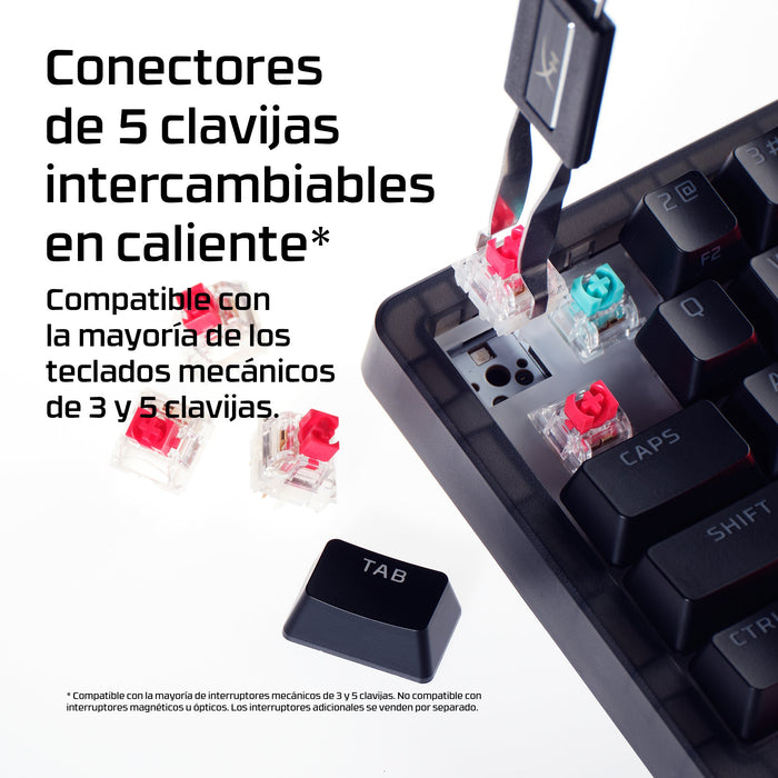 EAN 198828944610 - HyperX Origins 2 65 teclado Juego USB Negro imagen 7