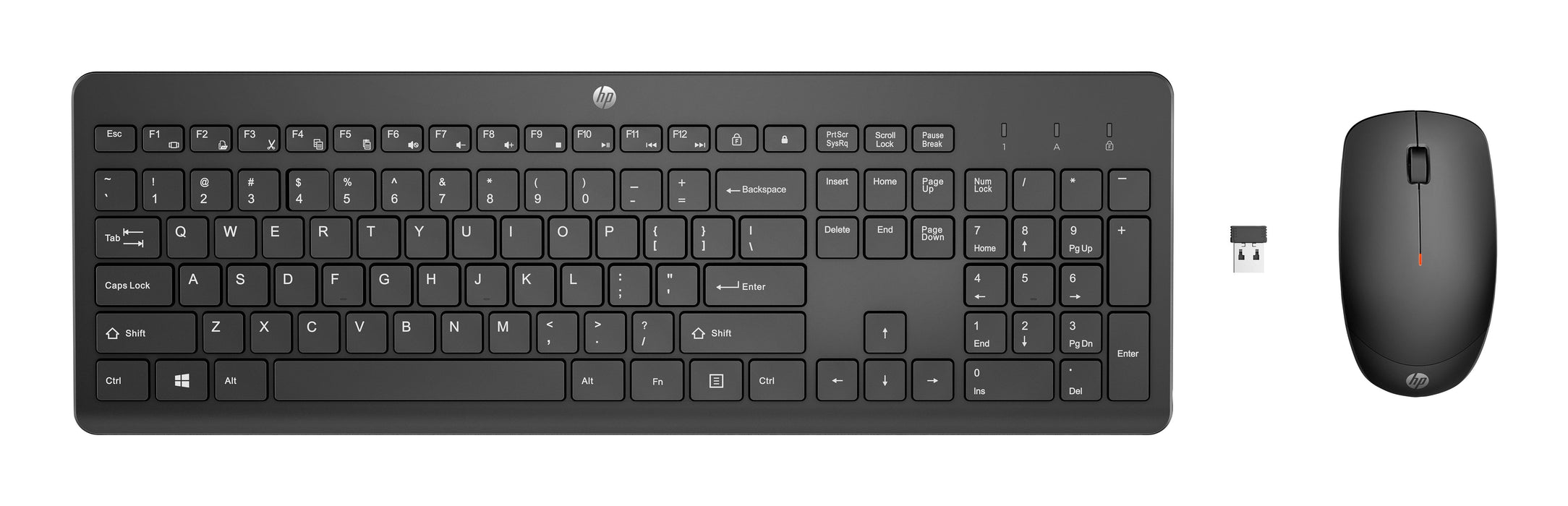EAN 0195122117863 - HP 230 WL MOUSE+KB COMBO FR teclado Ratón incluido Oficina RF inalámbrico Negro imagen 1