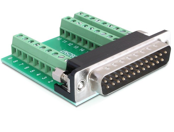 EAN 4043619653188 - DeLOCK 65318 conector Sub-D 25 Negro, Verde, Plata imagen 1