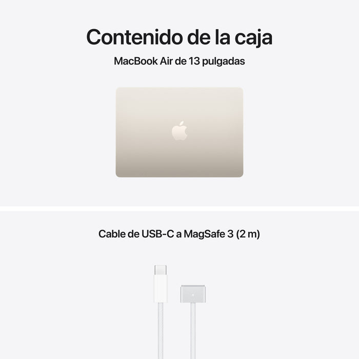 Apple Macbook Air 13,6' M5 10-Core Cpu 16gb 1tb Ssd 10-Core Gpu Blanco Estrella