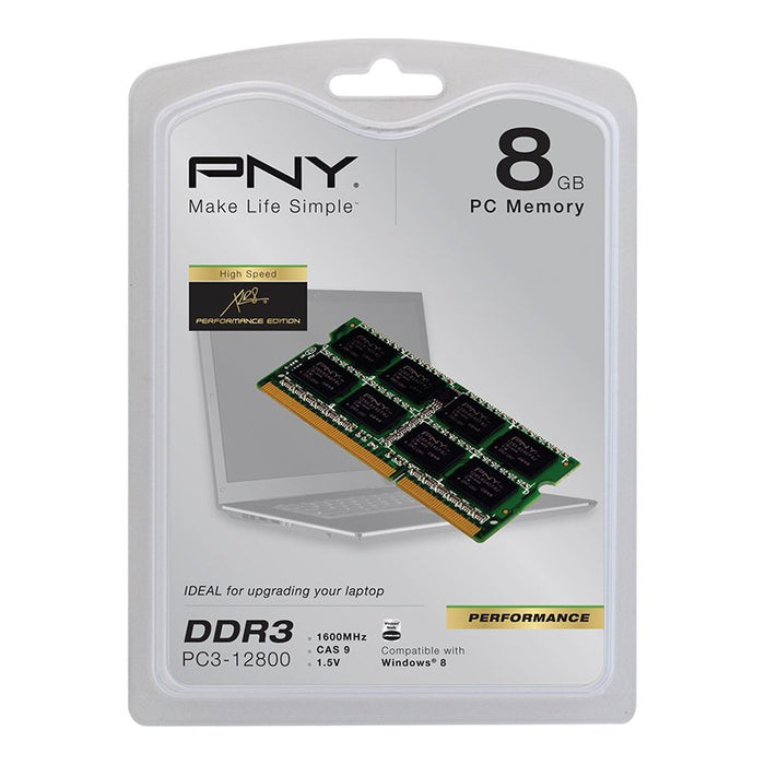 EAN 3536401463191 - PNY 8GB DDR3 1600MHz módulo de memoria 1 x 8 GB 204-pin SO-DIMM imagen 3