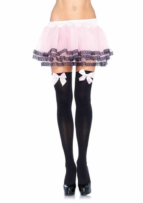 EAN 0714728370658 - Leg Avenue 6255_01322 pantis y media Negro, Rosa imagen 1