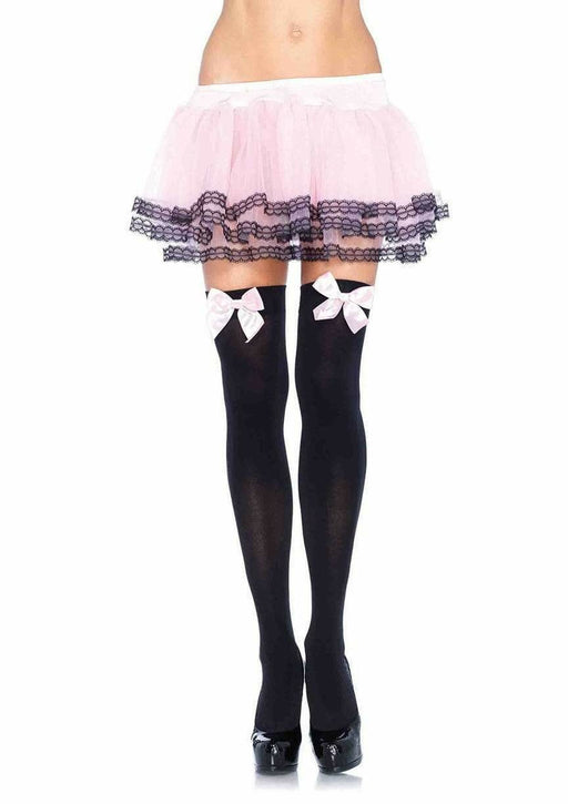 EAN 0714728370658 - Leg Avenue 6255_01322 pantis y media Negro, Rosa imagen 1