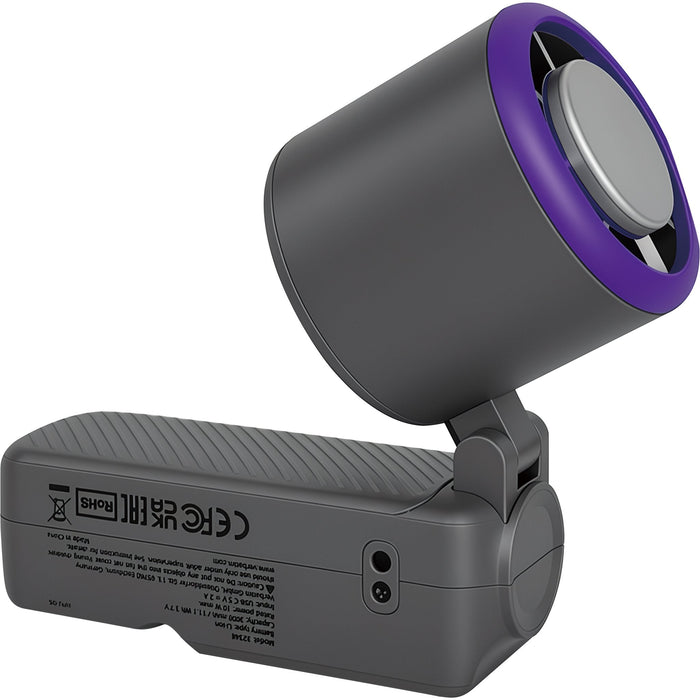 Verbatim Cool 'N' Go Ice Touch Pro Handheld Fan Purple Gris