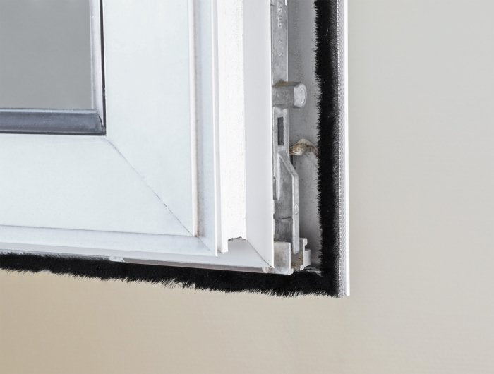 Bürstenstreifen Selbstklebend 5 Mm - Länge 5 M Schwarz