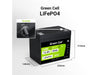 EAN 5904326374867 - Green Cell LFPGC12V50AH batería para sistema ups Fosfato de hierro-litio (LiFePo4) 12 V 50 Ah imagen 2