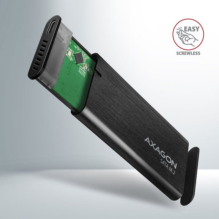 EAN 8595247906311 - Axagon EEM2-SBC externes Gehäuse für M.2 SSDs USB-C 3.2 Gen 2 - schwarz Caja externa para unidad de estad imagen 3