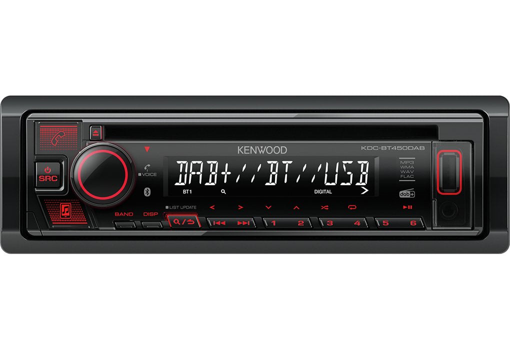 EAN 0019048230768 - Kenwood KDC-BT450DAB receptor multimedia para coche Negro 50 W Bluetooth imagen 1
