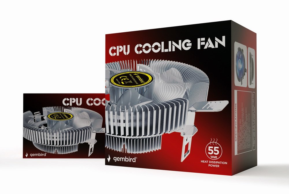 EAN 8716309123891 - Gembird CPU-HURACAN-X40 sistema de refrigeración para ordenador Procesador Refrigerador de aire 9 cm Tran imagen 1