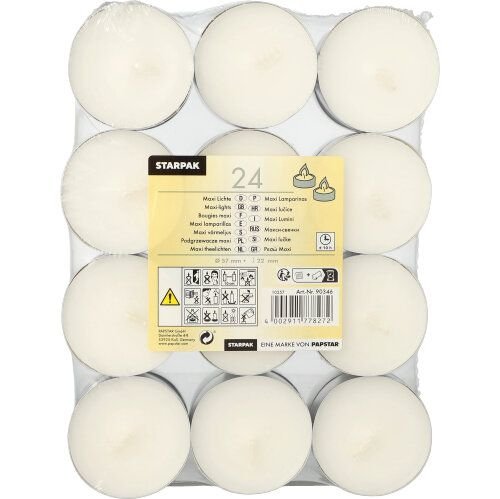 Candle Papstar Teelichter 2.2 Cm Blanco