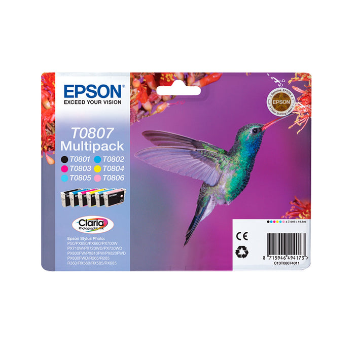 EAN 8715946494197 - Epson Hummingbird T0802 cartucho de tinta 1 pieza(s) Original imagen 2